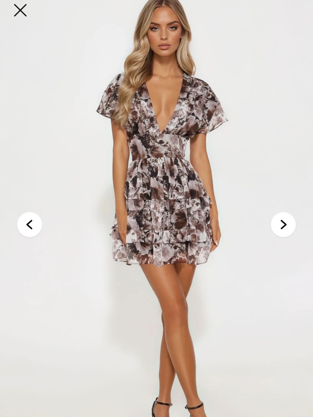 Fashion Nova Sierra Chiffon Mini Dress